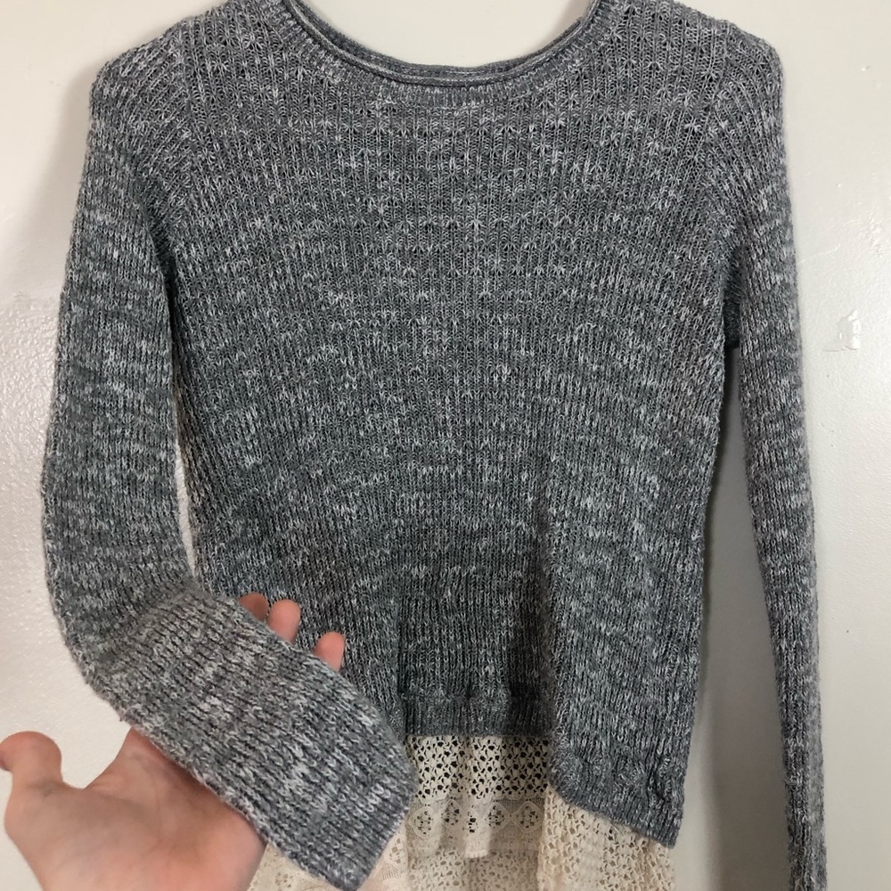 ✨Hollister Sweater w/ Lace Bottom✨ - Picture 2 of 5